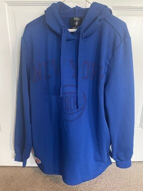 Men's Royal Blue New York Knicks Sweatshirt w/Hood